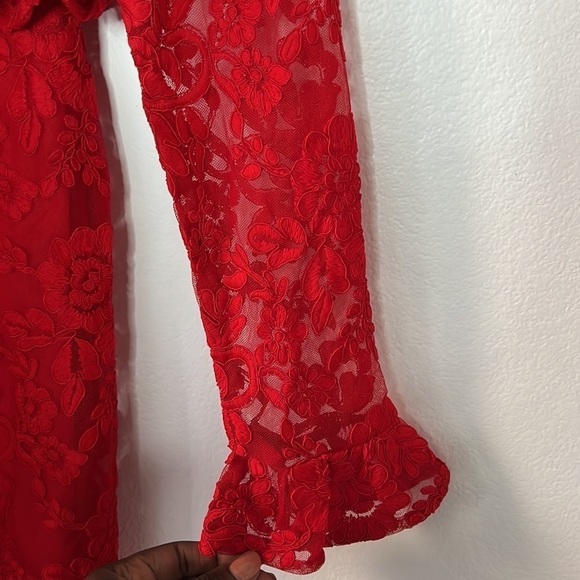 LPA Alba Dress in Red Size Small Revolve - Picture 14 of 15